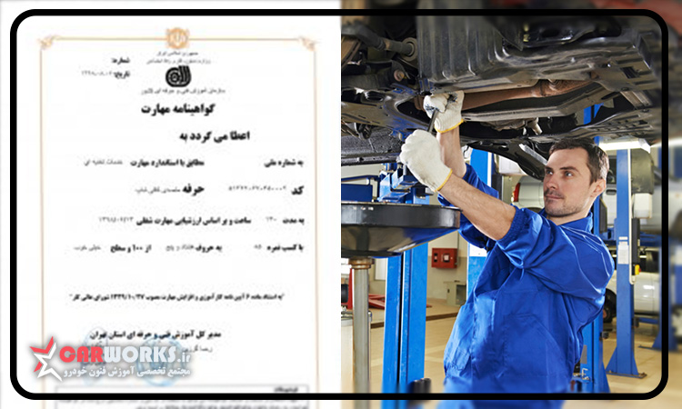 اعطای مدرک جهت شرکت در دوره