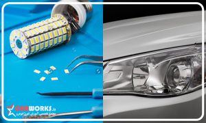 آموزش تعمیر چراغ ال ای دی خودرو