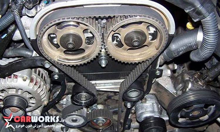 خرابی تسمه تایم یا عدم تنظیم بودن آن